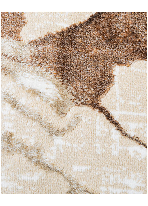Tapete Abstracto Beige con Rombos de Mármol - Vista alternativa