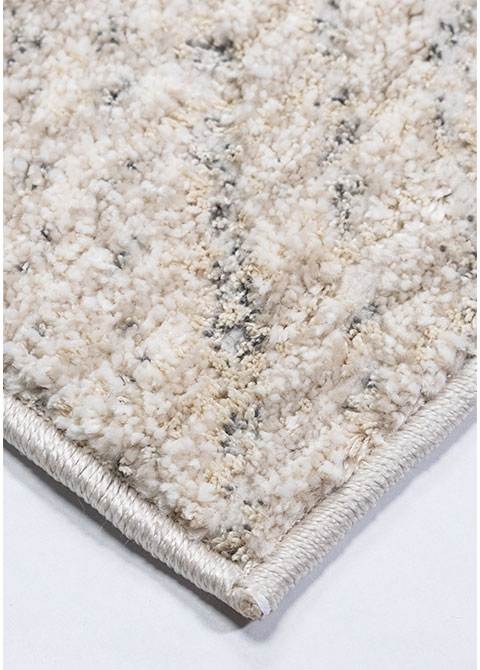 Tapete Geométrico Beige con Aspa de Cordones