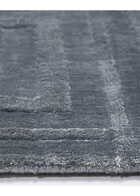 Tapete Geométrico Gris con Retícula de Marcos Tallados