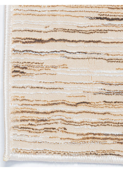 Tapete Abstracto Beige con Rayado Vertical Jaspeado