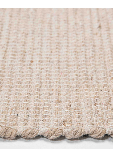Tapete Texturizado Beige con Punto de Arroz