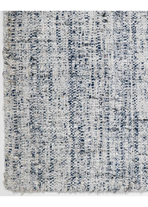 Tapete Texturizado Azul con Punto Moteado en Blanco