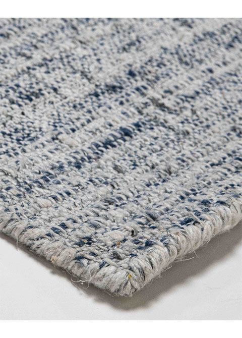 Tapete Texturizado Azul con Punto Moteado en Blanco