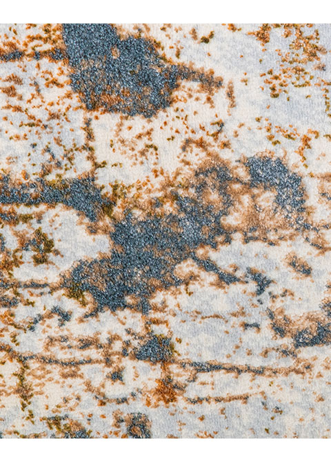 Tapete Abstracto Gris con Roca Erosionada en Oro - Vista alternativa
