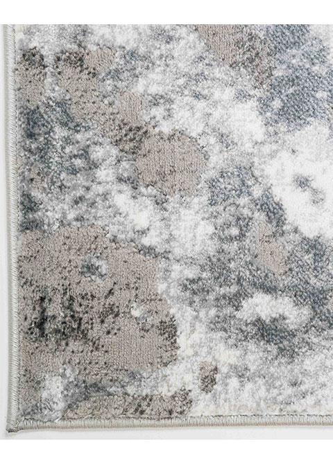 Tapete Abstracto Gris con Espuma en Blanco