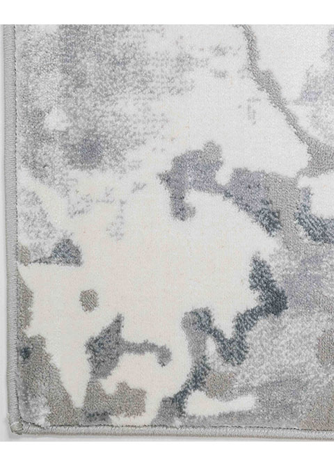 Tapete Abstracto Blanco con Salpicado de Agua