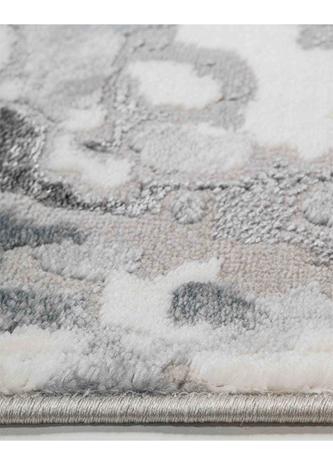Tapete Abstracto Blanco con Salpicado de Agua