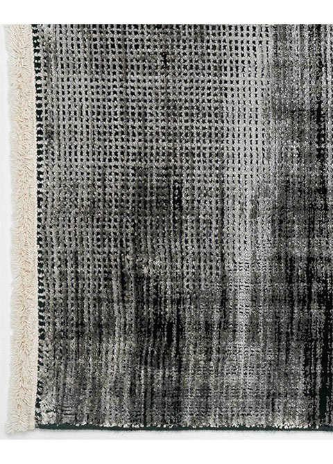 Tapete Geométrico Gris con Triángulos Trazados en Negro