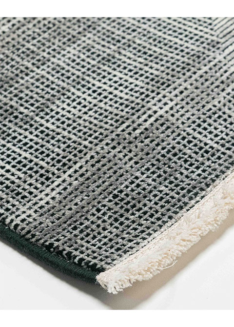 Tapete Geométrico Gris con Triángulos Trazados en Negro