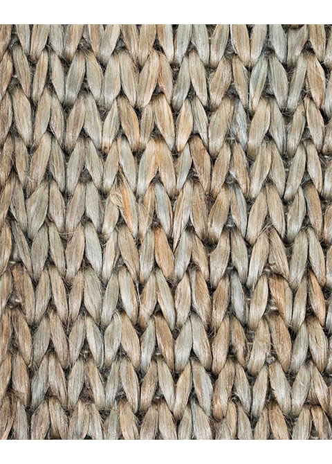 Tapete Tejido Gris con Trenza Jaspeada en Cobre - Vista alternativa