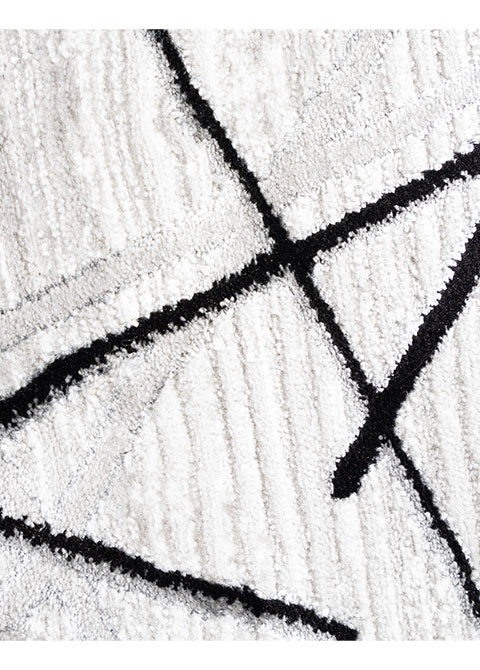 Tapete Abstracto Gris con Varillas Cruzadas - Vista alternativa