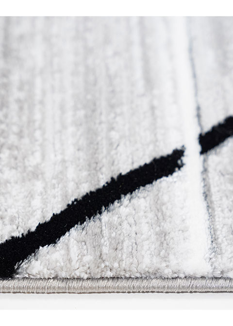Tapete Abstracto Gris con Líneas Largas Cruzadas