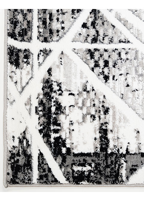 Tapete Abstracto Gris con Retícula Blanca sobre Corrosión