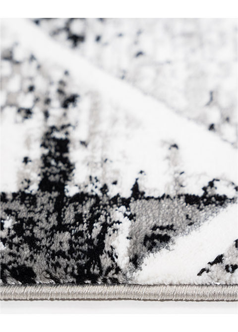 Tapete Abstracto Gris con Retícula Blanca sobre Corrosión