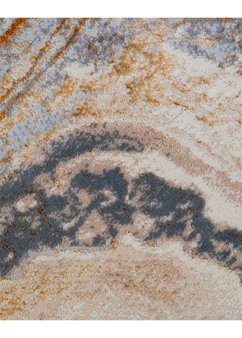 Tapete Abstracto Crema con Ágata de Vetas Curvas