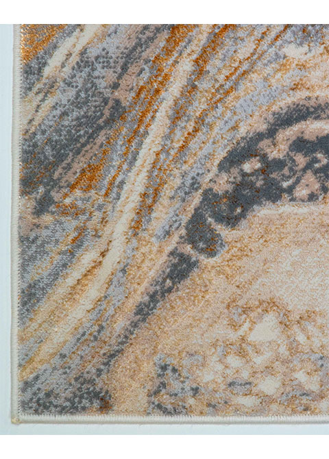 Tapete Abstracto Crema con Ágata de Vetas Curvas