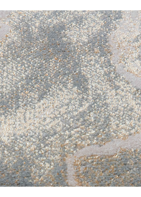 Tapete Abstracto Cobre con Mármol Fluido en Azul