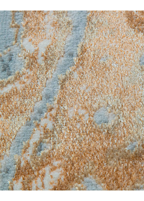 Tapete Abstracto Cobre con Mármol Arremolinado