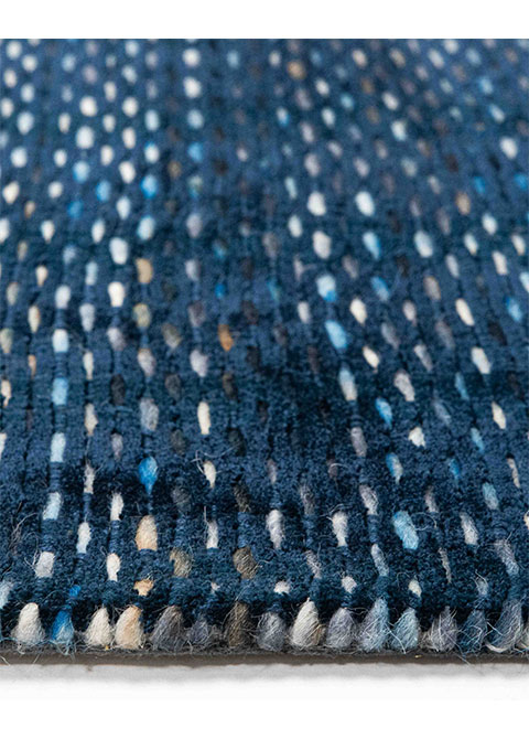 Tapete Texturizado Azul Denim con Punto Moteado
