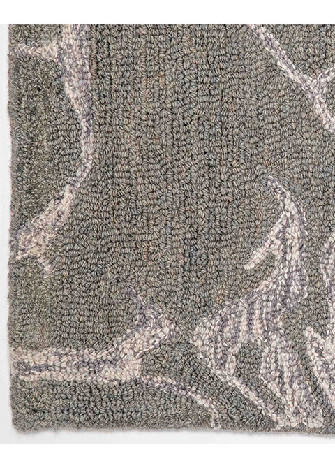 Tapete Abstracto Gris con Grietas en Blanco
