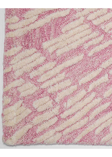 Tapete Abstracto Rosa con Estallido de Trazos