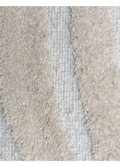 Tapete Abstracto Beige con Vetas de Madera Talladas