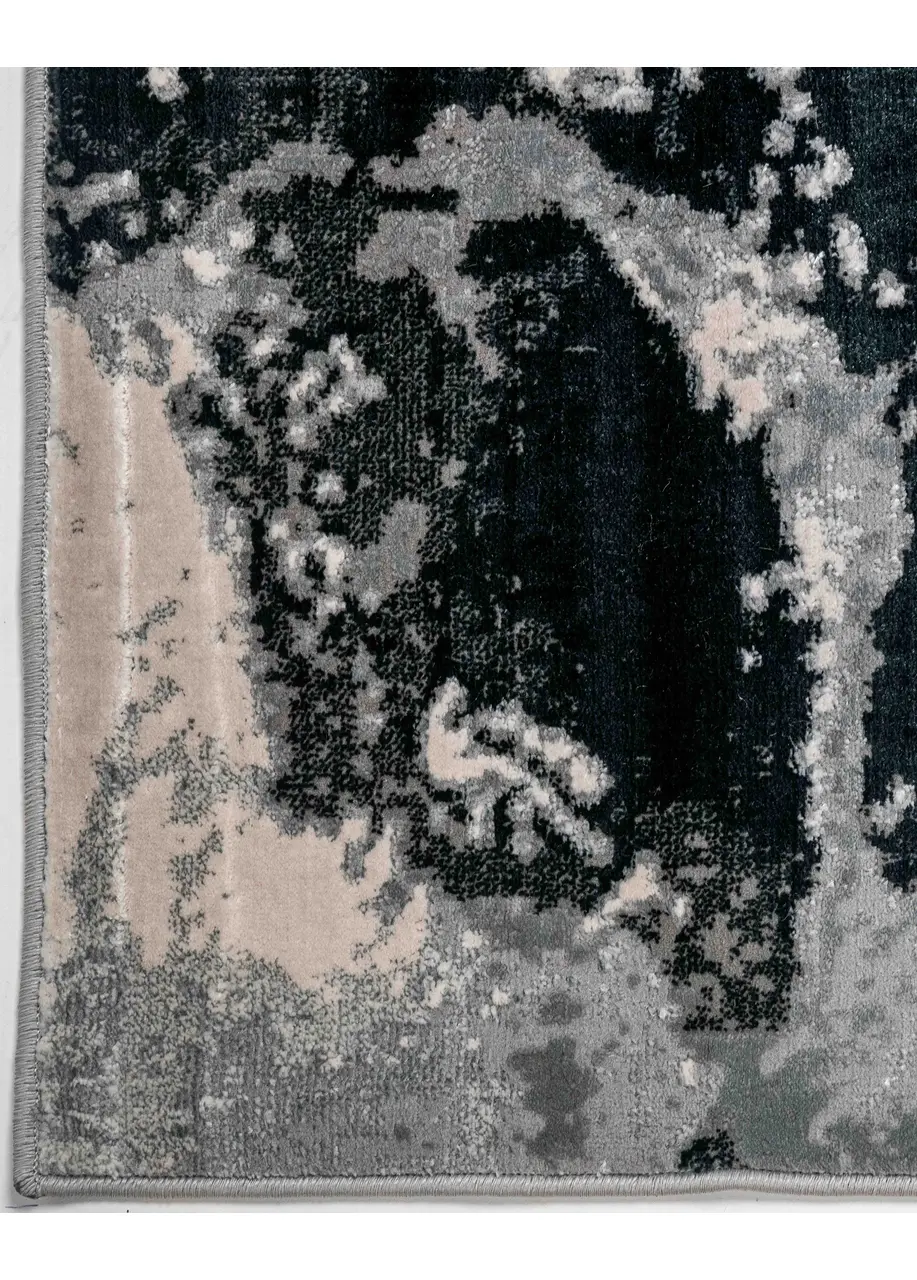 Tapete Abstracto Gris con Rocas Oscuras y Espuma Blanca