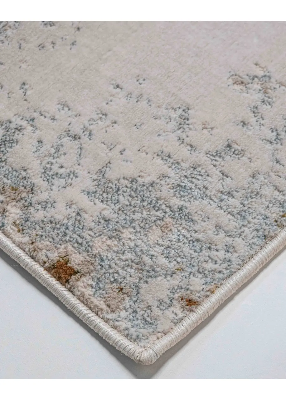 Tapete Moderno Beige con Brochazos en Caramelo y Negro