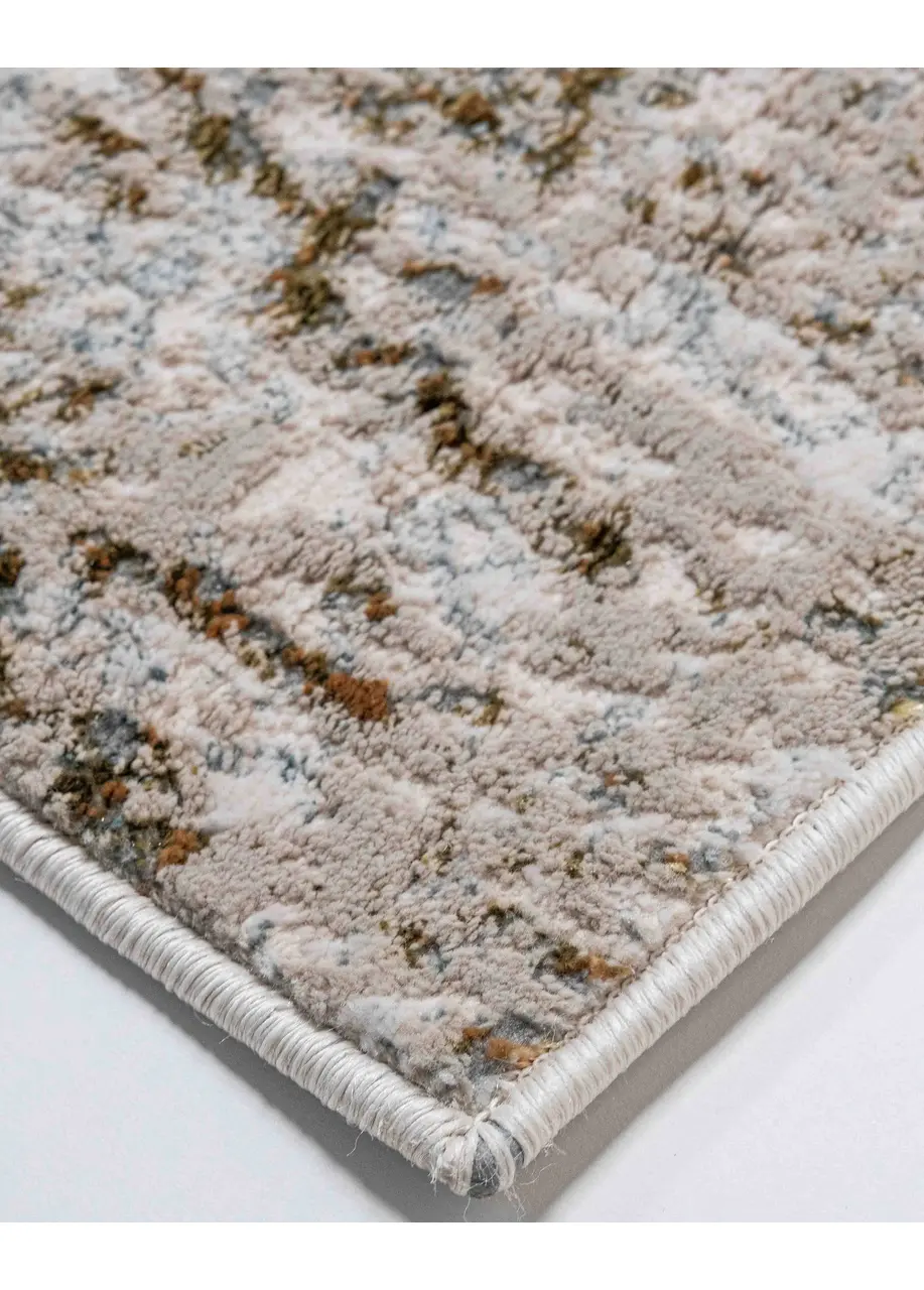 Tapete Vintage Beige con Barrido Horizontal en Dorado