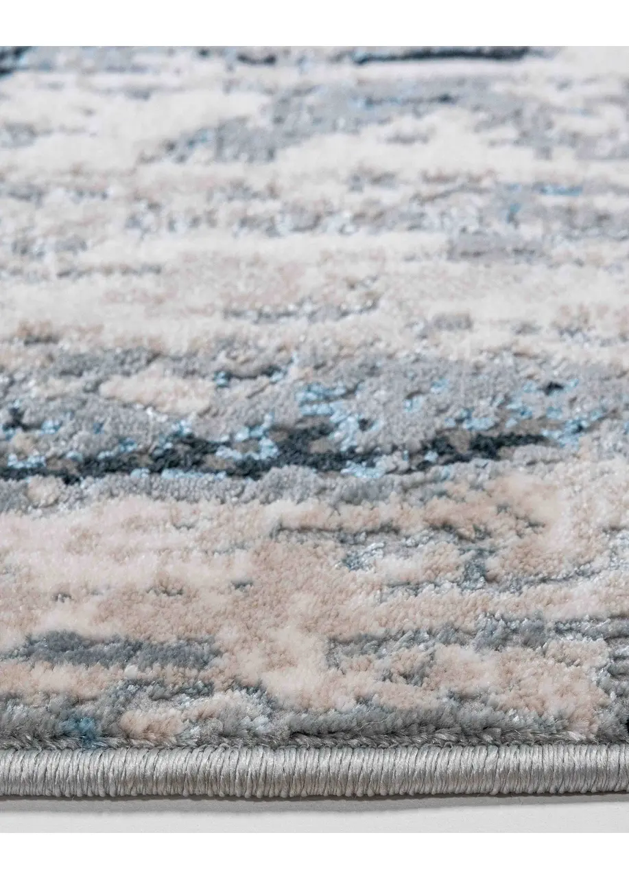 Tapete Texturizado Gris con Vetas Verticales en Negro y Azul