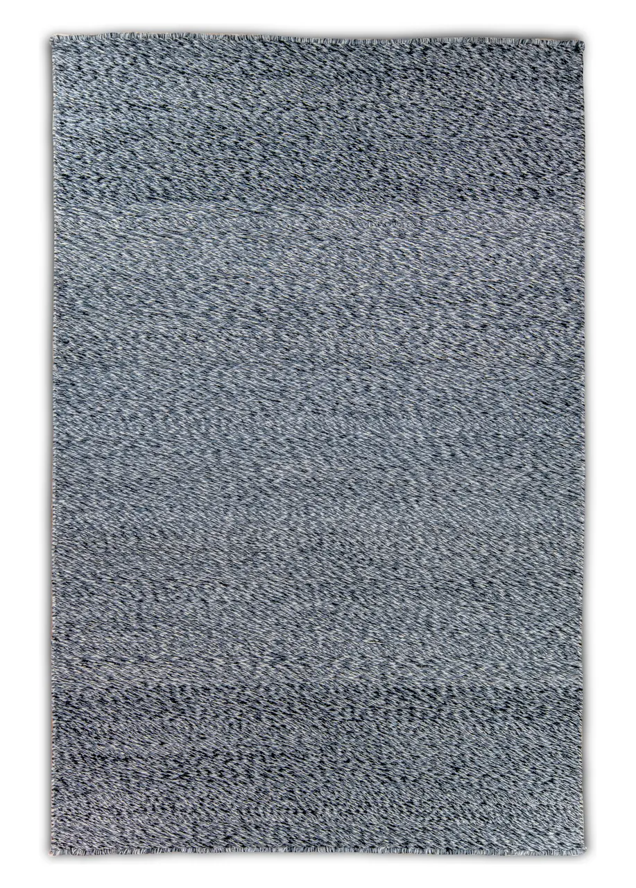 Tapete Texturizado Gris con Jaspeado en Negro y Marfil
