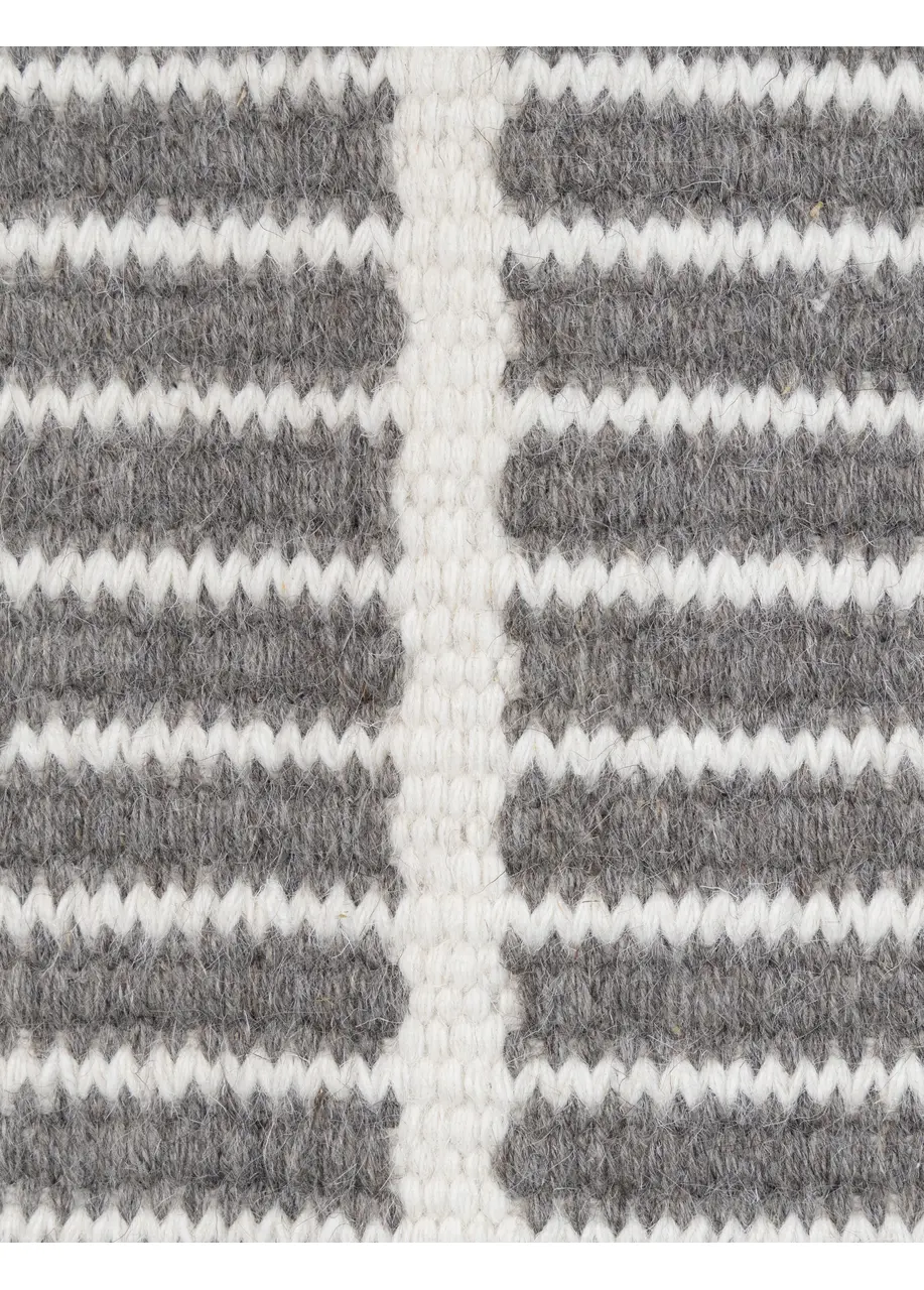 Tapete Texturizado Gris Topo con Escalerilla en Blanco