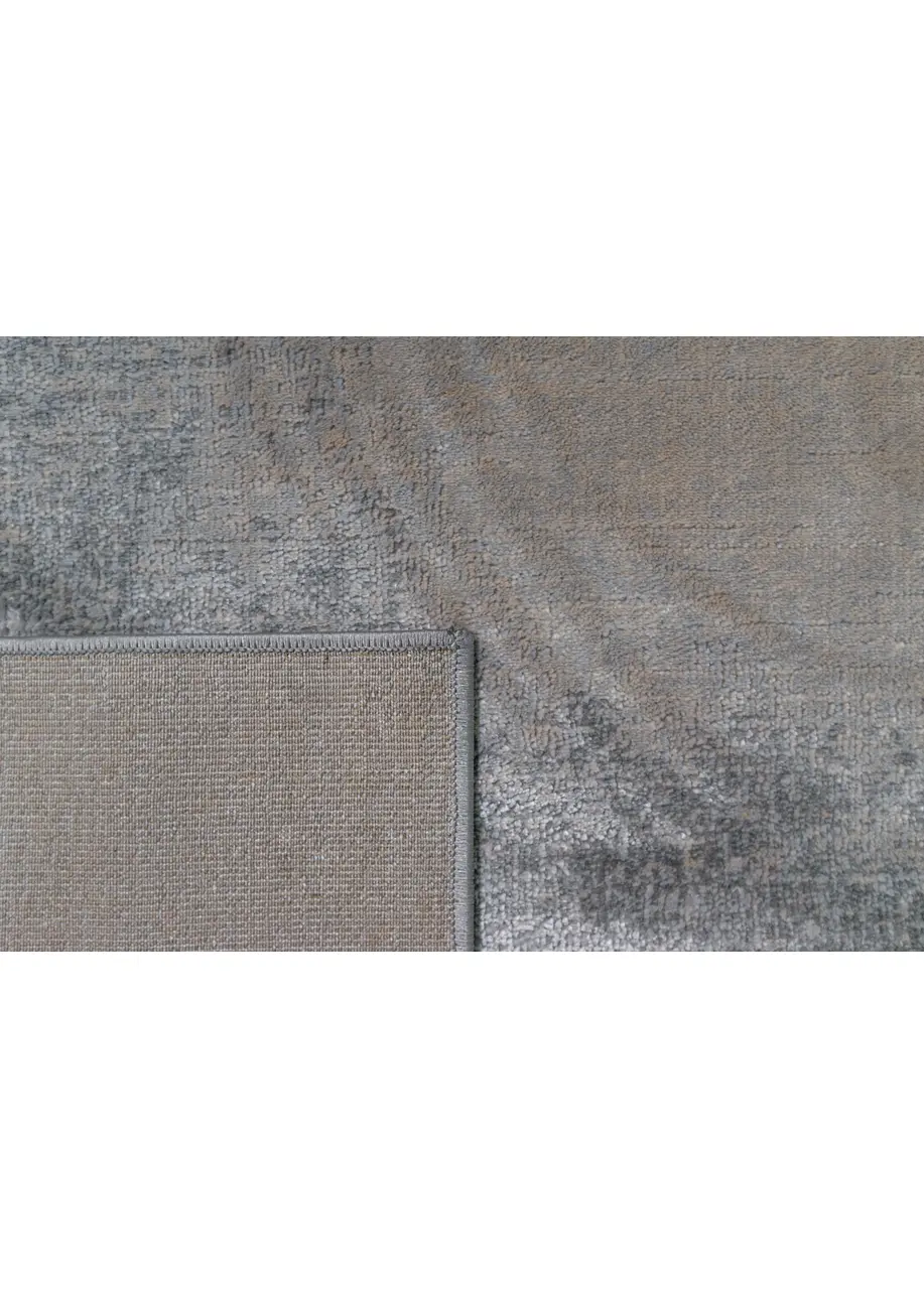 Tapete Abstracto Gris con Mancha Central en Topo