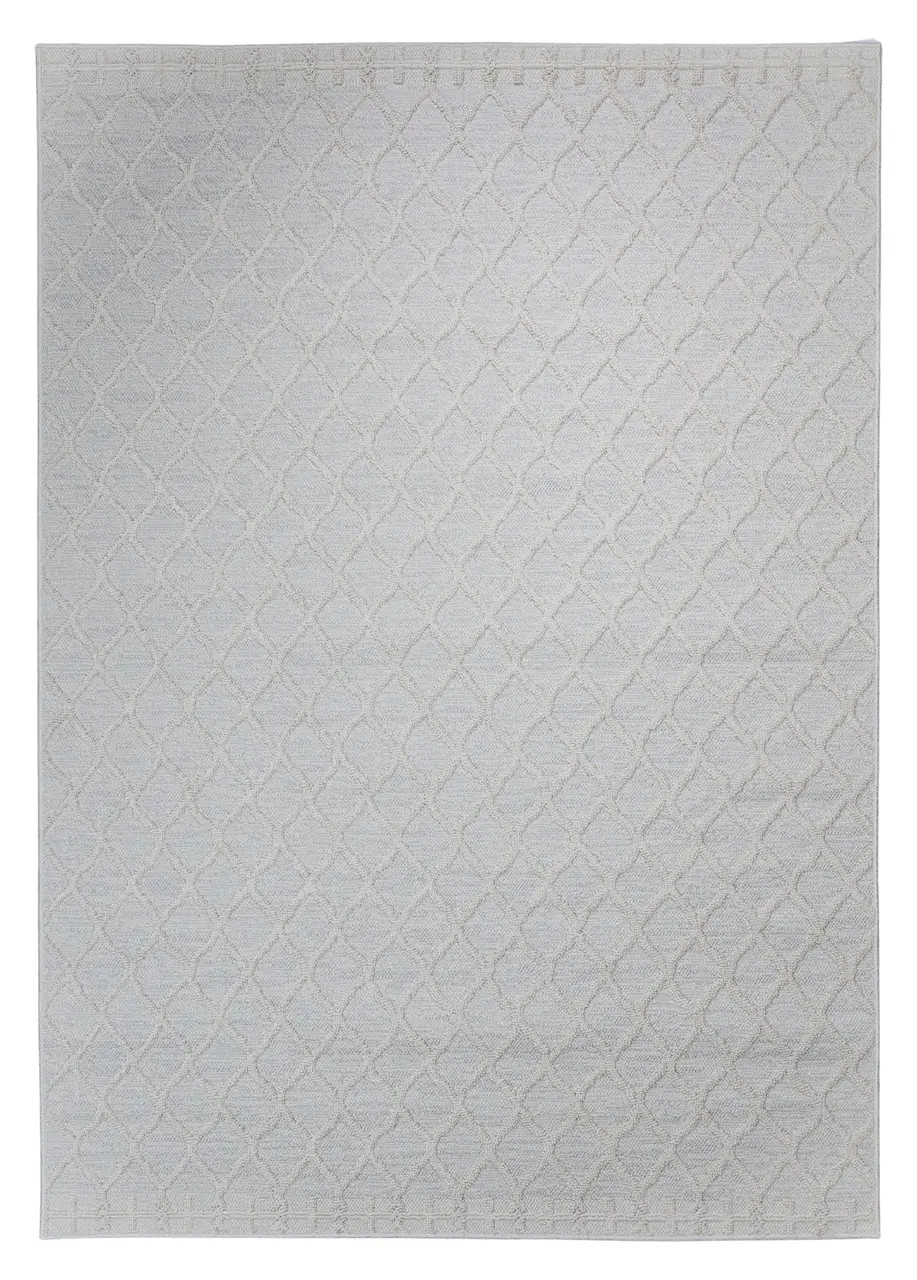 Tapete Texturizado Crema con Celosía Marroquí en Relieve