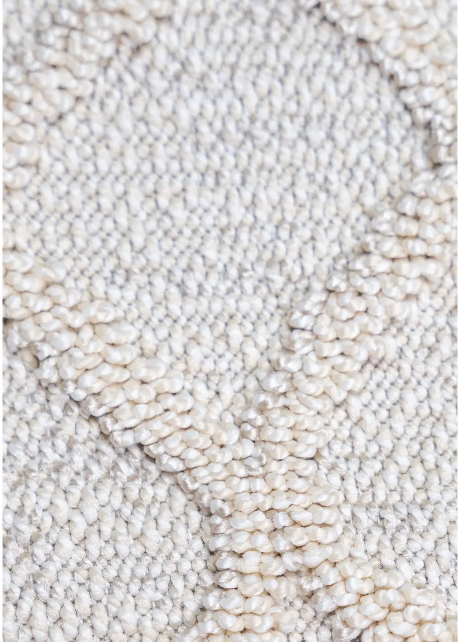Tapete Texturizado Crema con Celosía Marroquí en Relieve - Vista alternativa