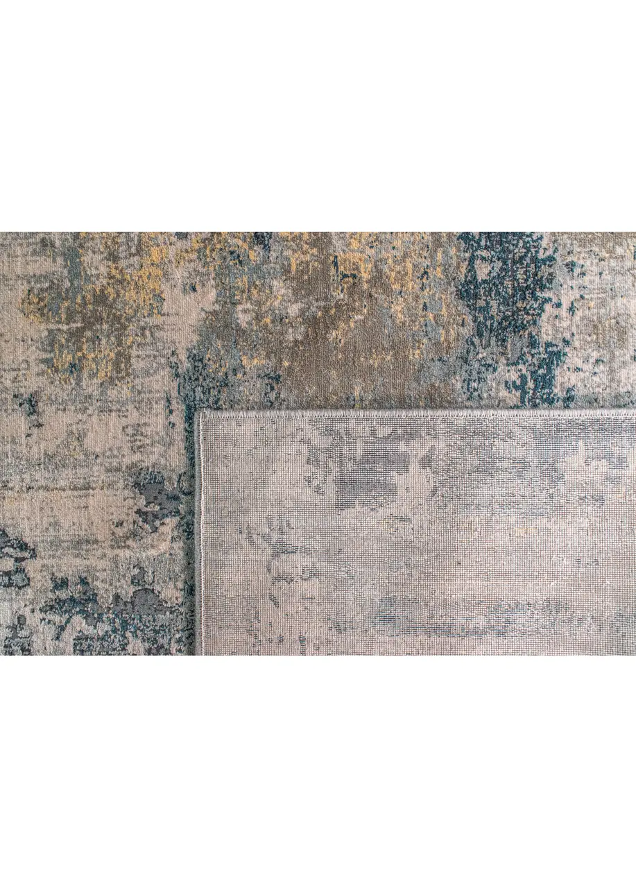 Tapete Abstracto Beige con Textura en Azul Petróleo