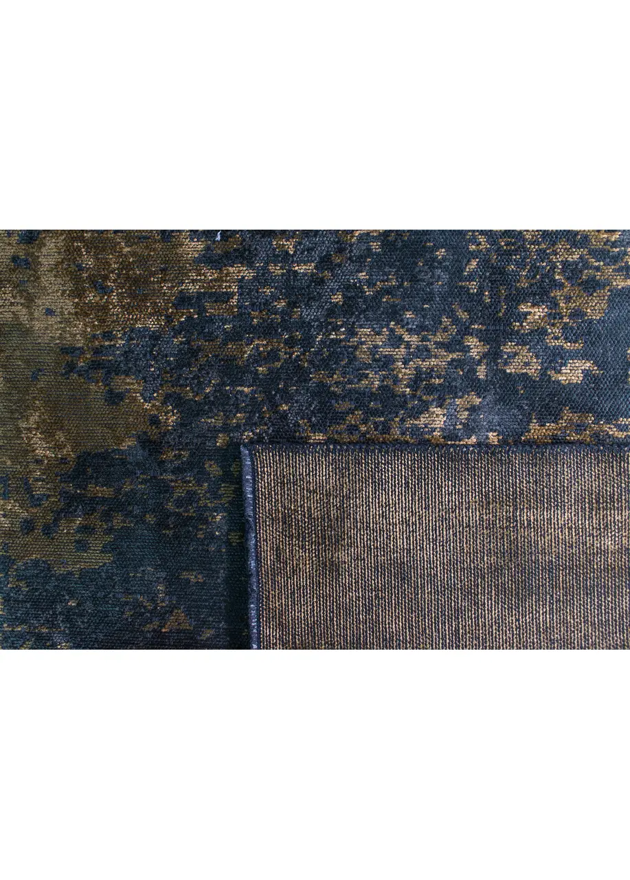 Tapete Abstracto Gris Oscuro con Nube en Dorado