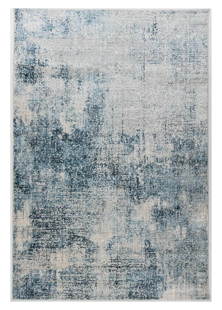 Tapete Abstracto Gris Claro con Degradado en Azul Petróleo