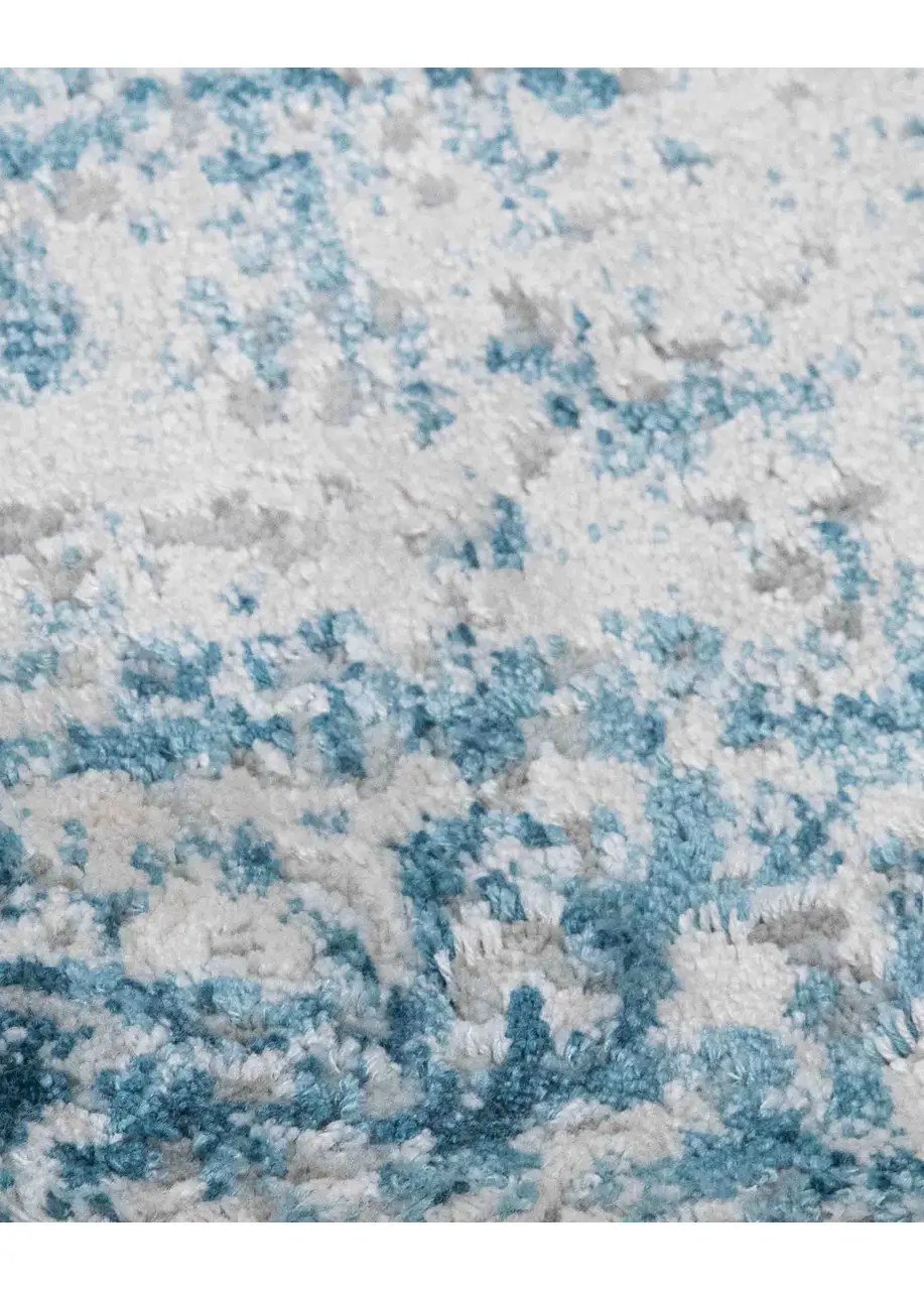 Tapete Abstracto Gris Claro con Degradado en Azul Petróleo - Vista alternativa