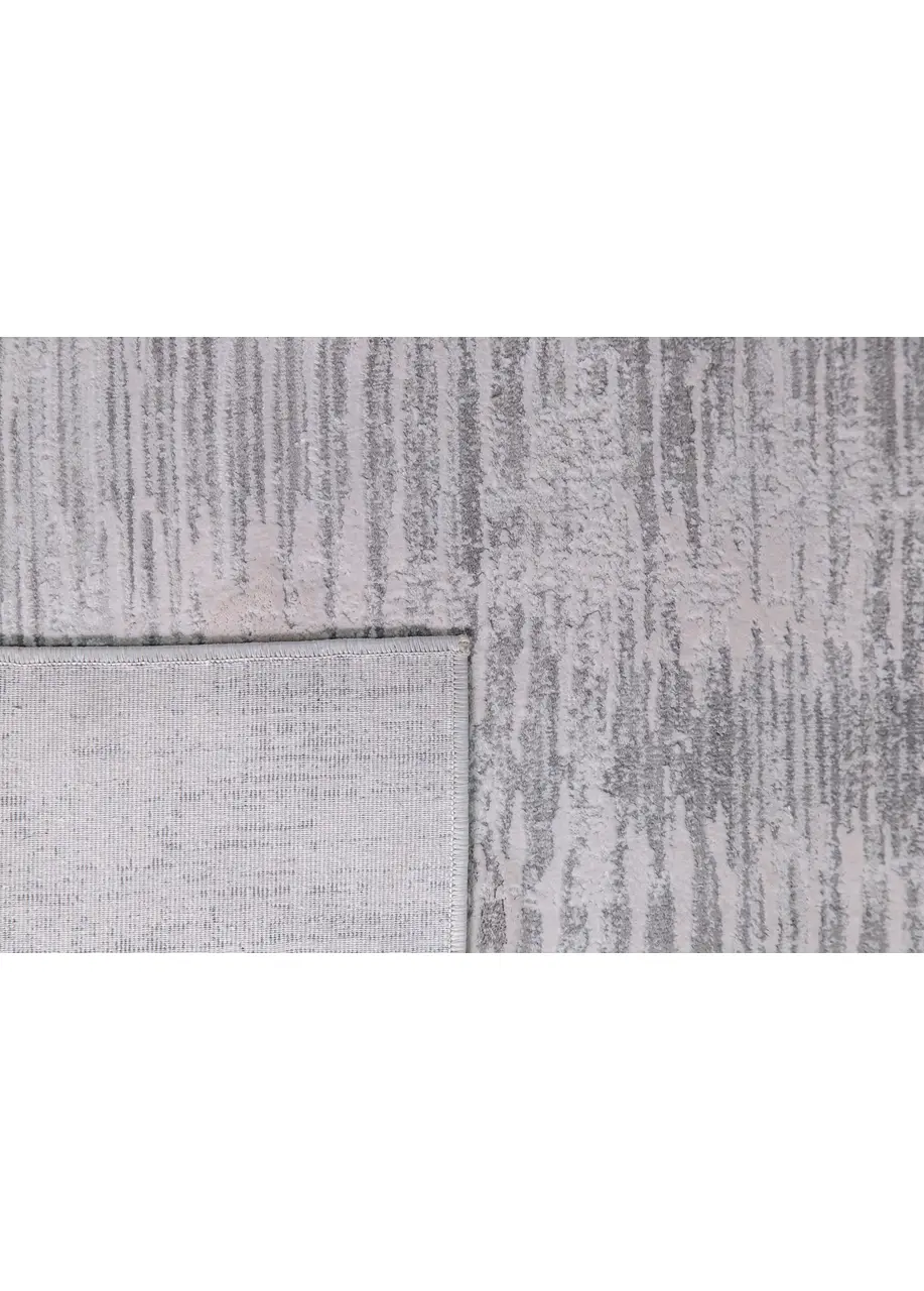 Tapete Moderno Gris Plata con Trazos Verticales - Vista alternativa
