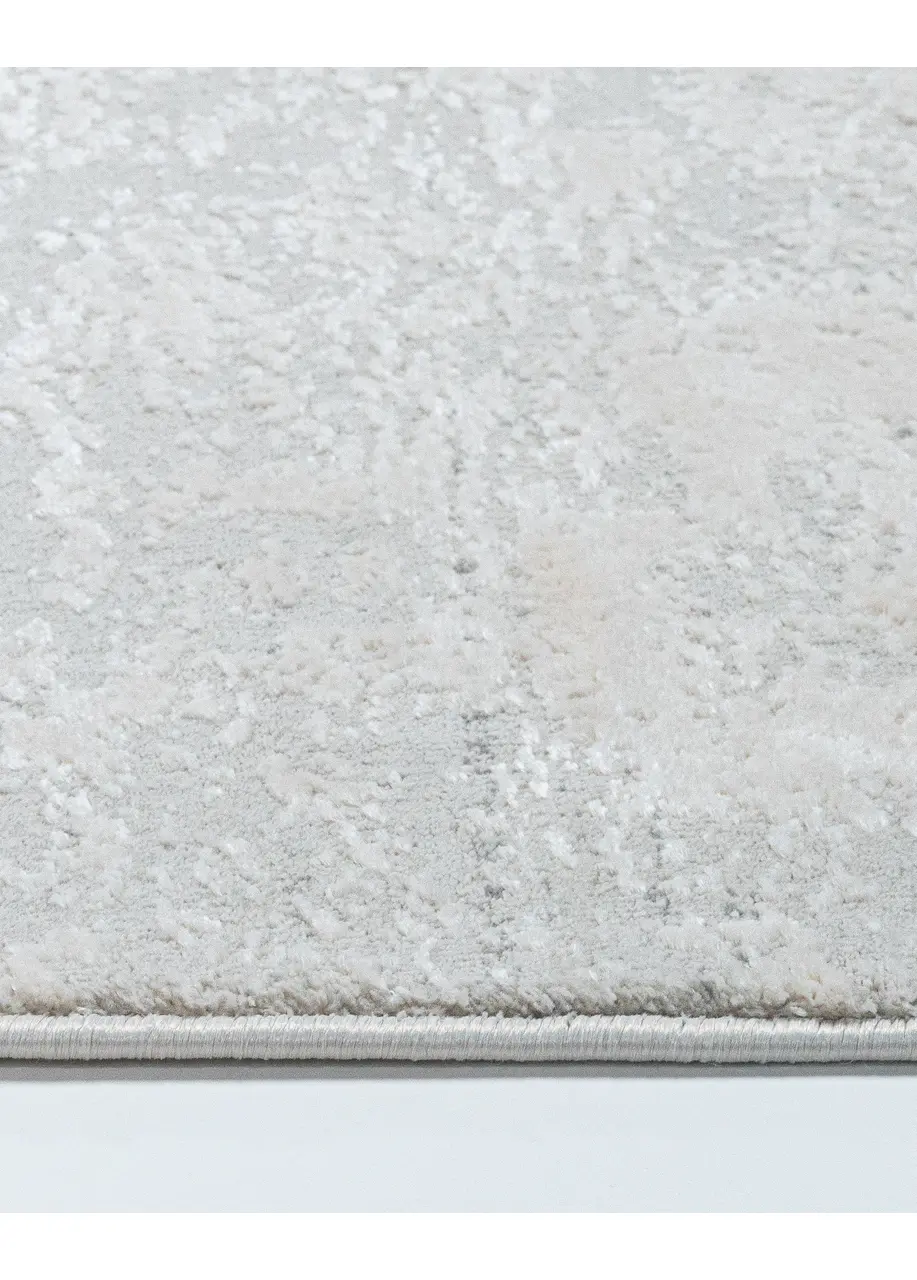 Tapete Abstracto Crema con Manchas en Gris Verdoso