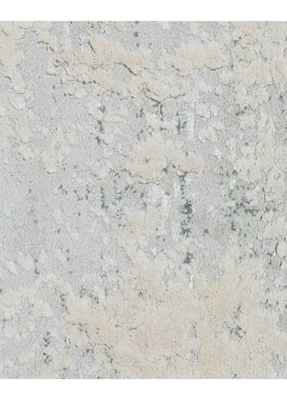 Tapete Abstracto Crema con Nubes en Gris Azulado - Vista alternativa