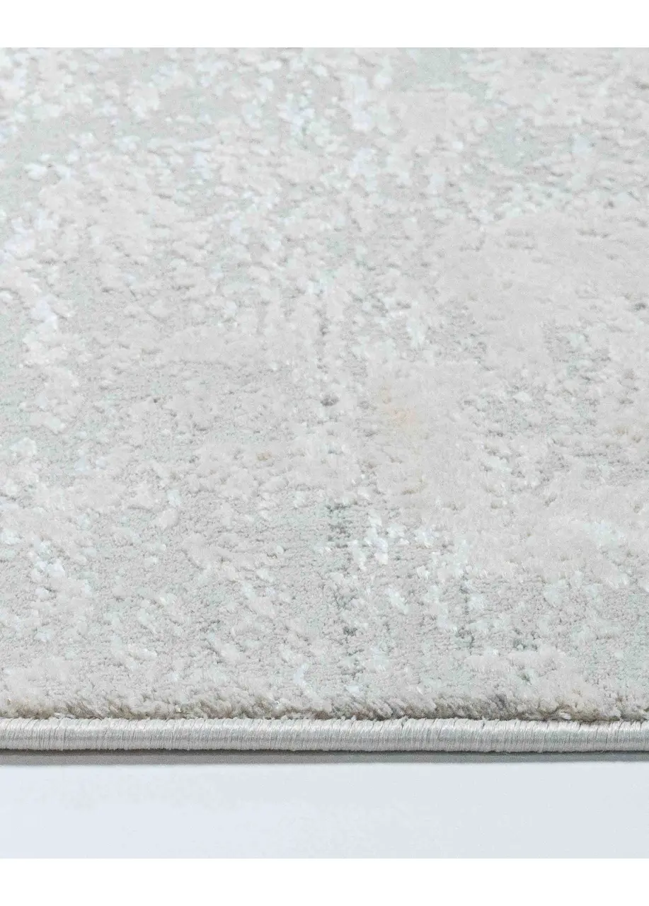 Tapete Abstracto Crema con Nubes en Gris Azulado