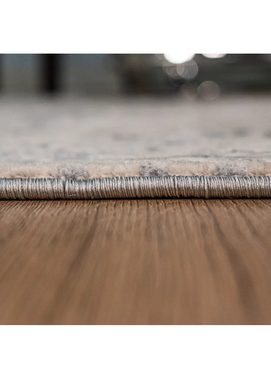 Tapete Texturizado Taupe con Rayado Cruzado en Gris