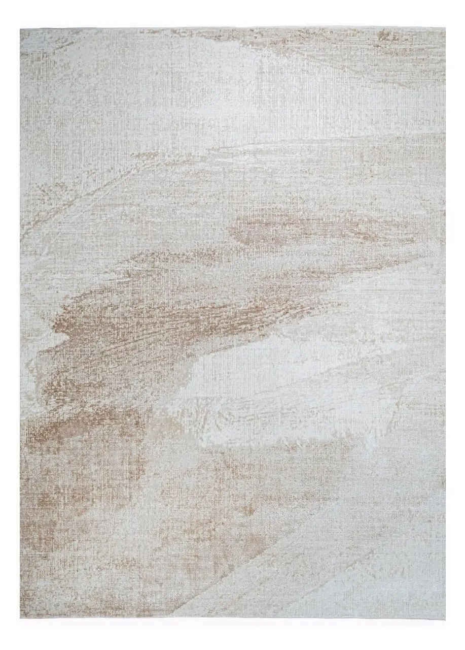 Tapete Abstracto Beige con Brochazos Diagonales