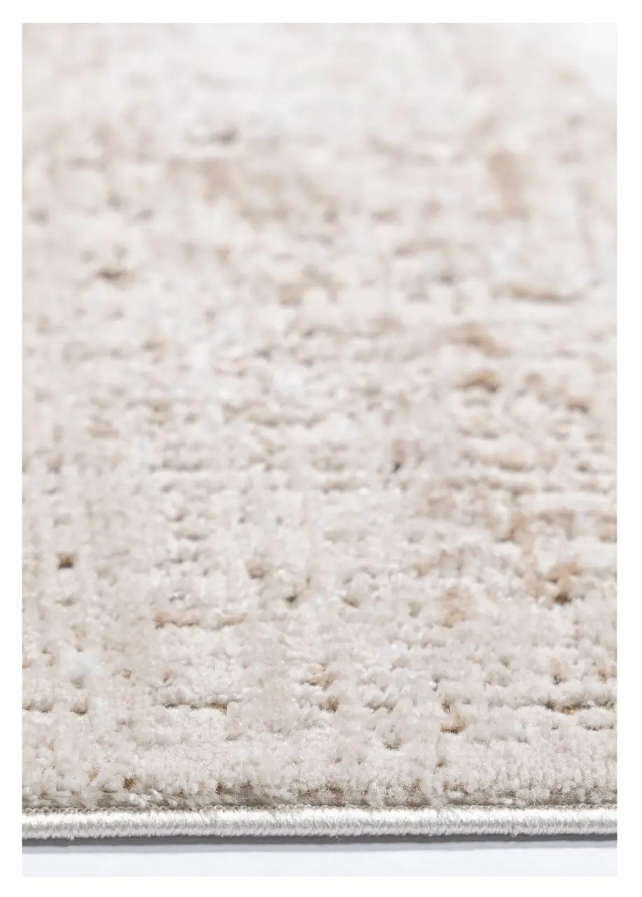 Tapete Abstracto Beige con Nubes y Grietas en Cobre