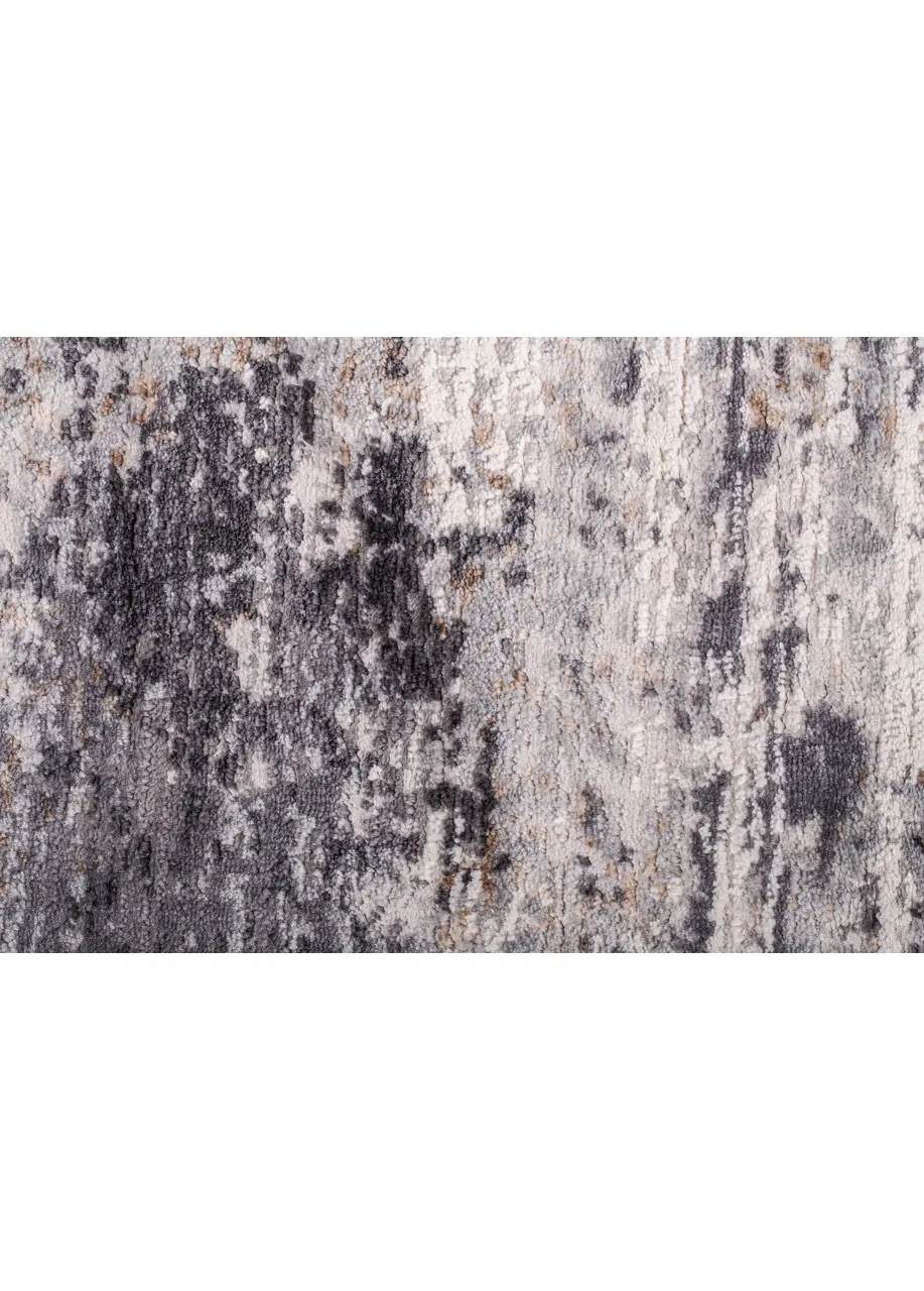 Tapete Moderno Gris Perla con Barrido Horizontal en Carbón