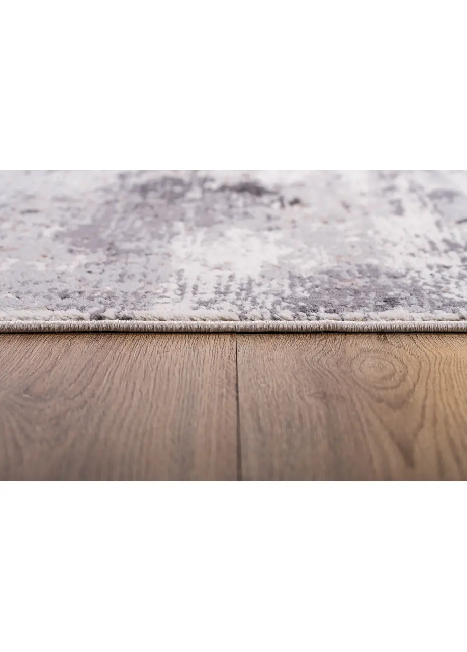 Tapete Moderno Gris Perla con Barrido Horizontal en Carbón