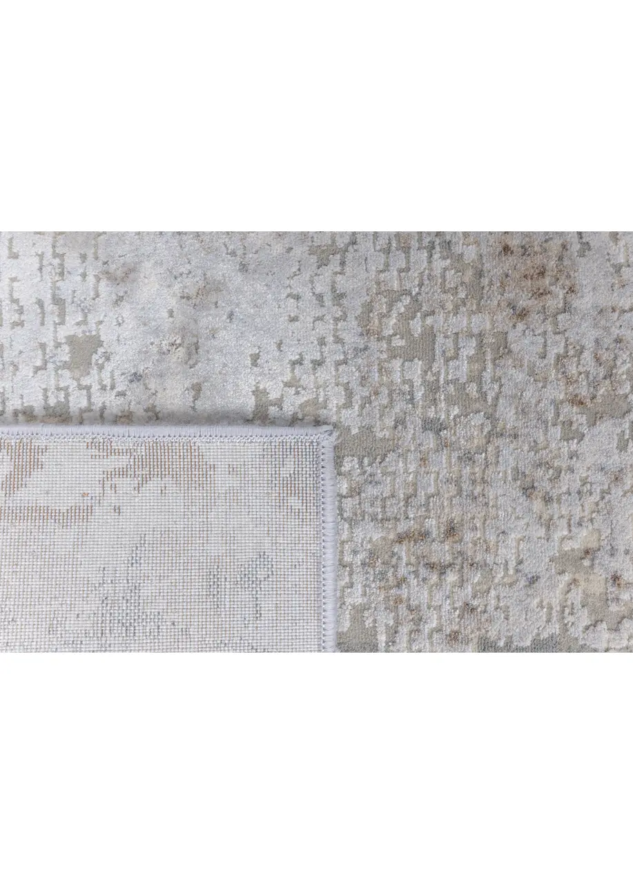 Tapete Vintage Beige con Marco Desgastado en Café
