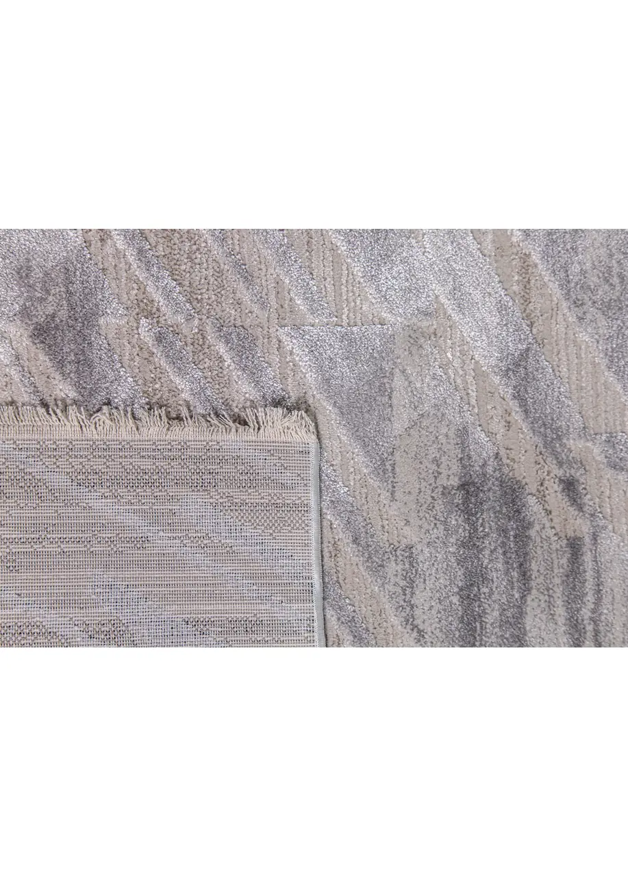 Tapete Texturizado Marfil con Diagonales en Gris Azulado